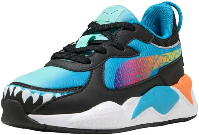 Детские кроссовки для мальчиков с принтом Hot Wheels Rs X 2 PUMA, Blue — фото 2