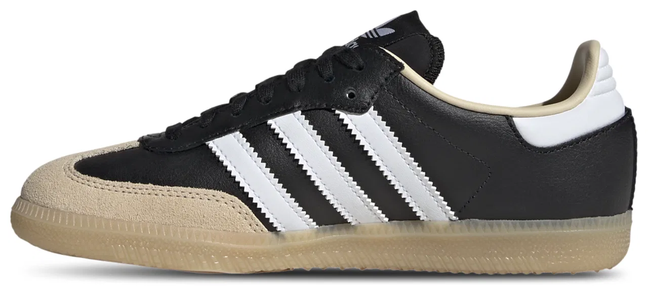 Кроссовки для мальчиков Samba Adidas, цвет White/Black/Beige — фото 2
