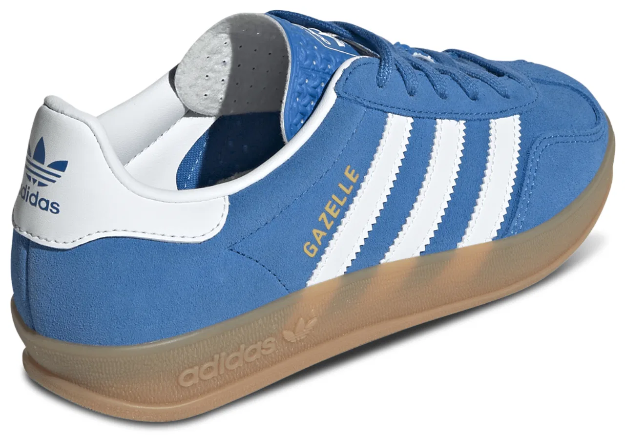 Кроссовки для мальчиков Gazelle Indoor Adidas, синий/коричневый/белый — фото 3