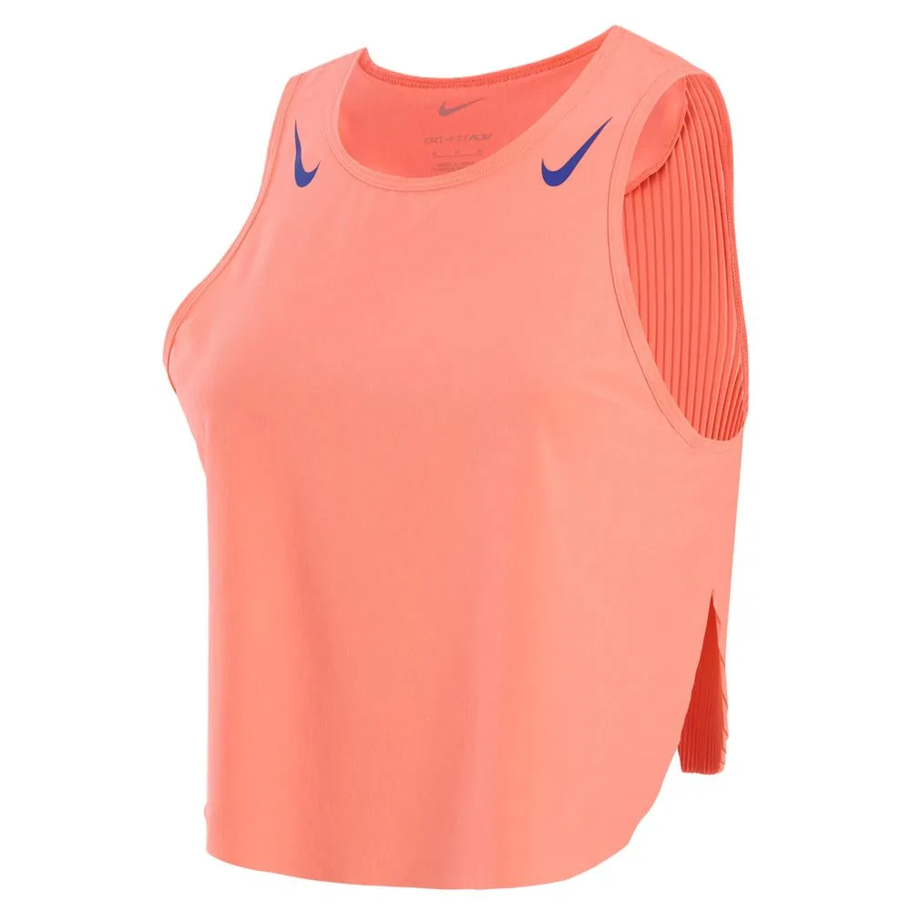 Женский топ-майка с круглым вырезом Nike, Orange/Blue