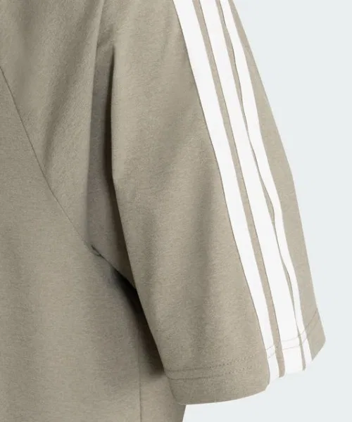 Мужская футболка оверсайз с длинным рукавомс тремя полосками Cool Feeling Adidas, Green — фото 4