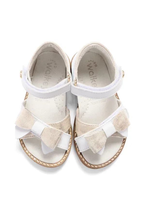 Сандалии кожаные walking sandals Walkey white, белый — фото 3