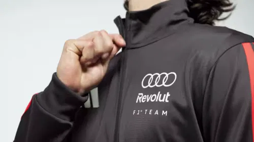 Мужская олимпийка на молнии Audi Revolut F1 Team DNA Adidas Performance, черный — фото 2