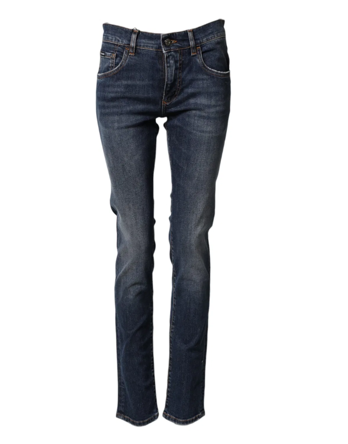 Мужские джинсы скинни из хлопка с эластаном Skinny Jeans Dolce & Gabbana, Blue — фото 2