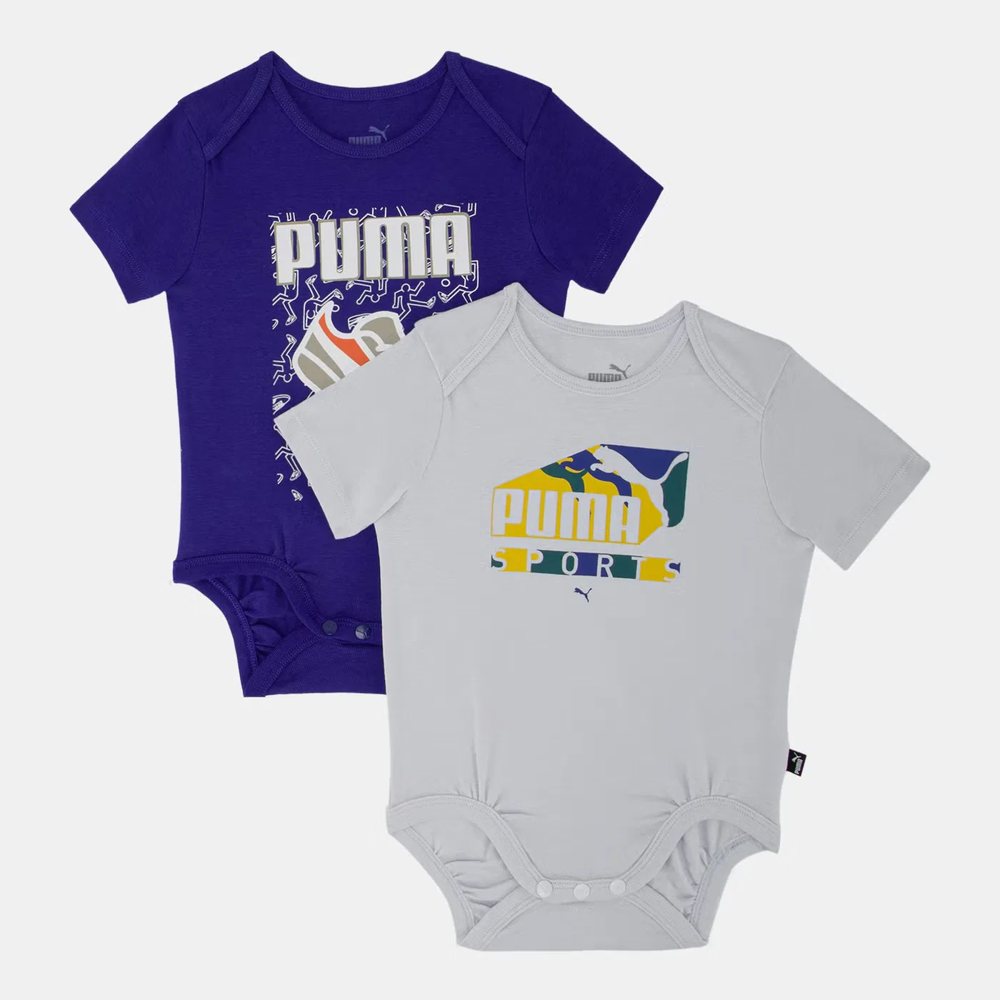 Боди-комбинезон мягкий комплект 2 шт Minicats Puma, синий