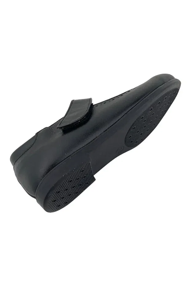 Детские туфли для девочек кожаные Nubebe, Black — фото 4