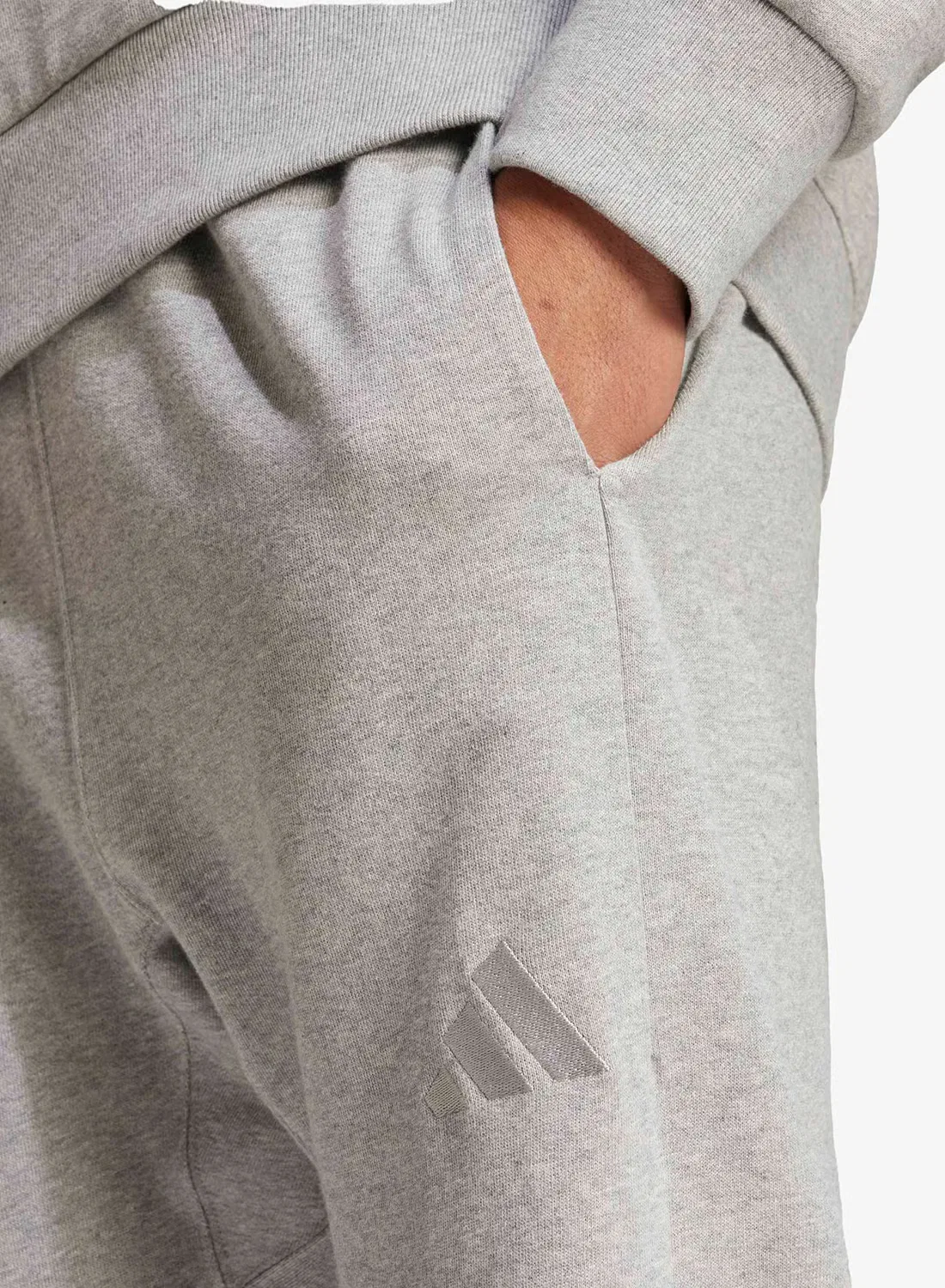 Брюки-джоггеры с зауженным кроем Adidas, серый — фото 3
