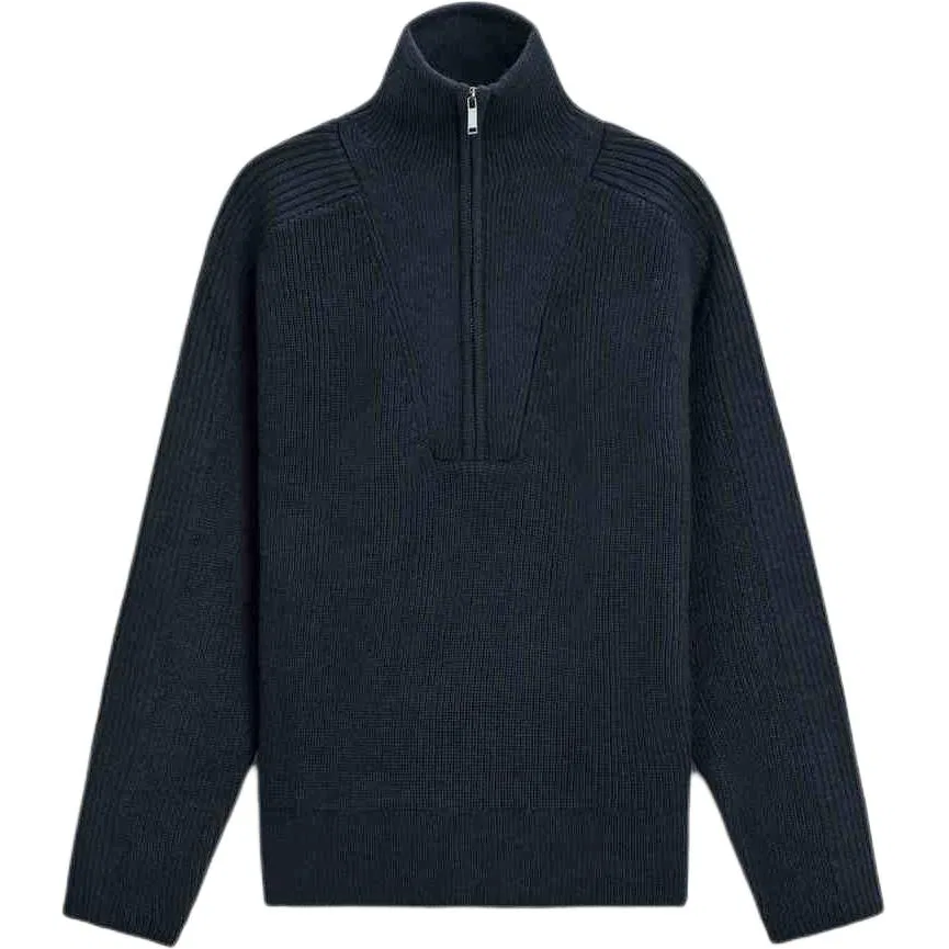 Мужской свитер с высоким воротом Green/Blue ZARA