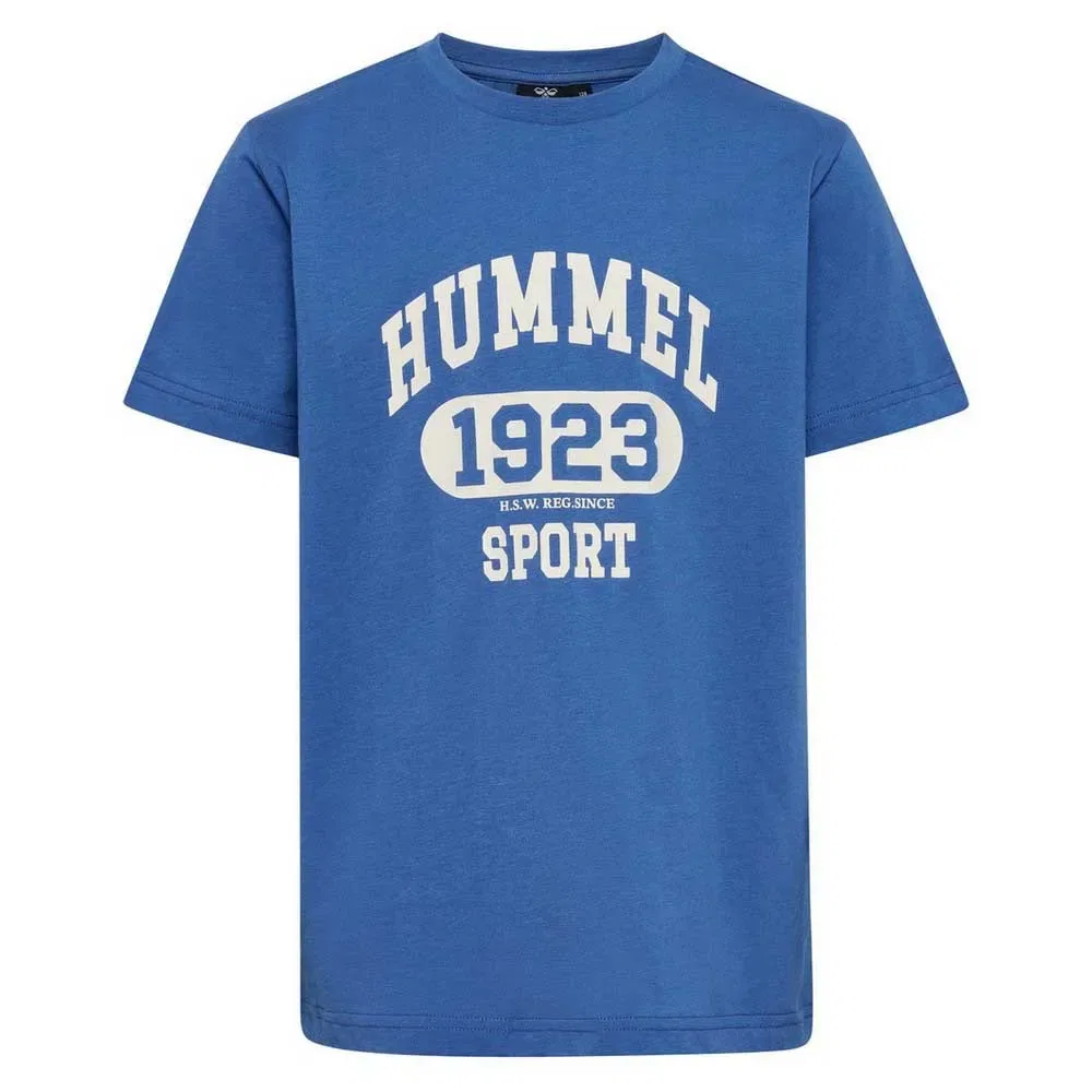 Детская футболка с принтом Print Short Sleeve T-Shirt Hummel, Blue