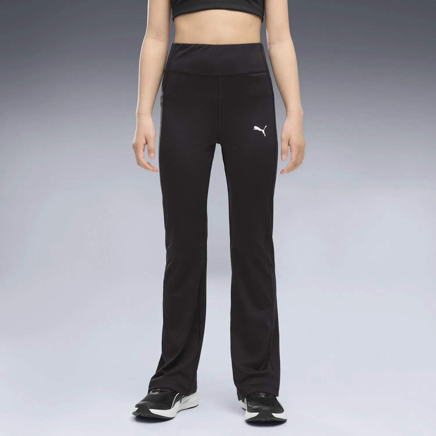 Детские леггинсы с высокой посадкой Train All Day Essentials Puma, Schwarz — фото 4