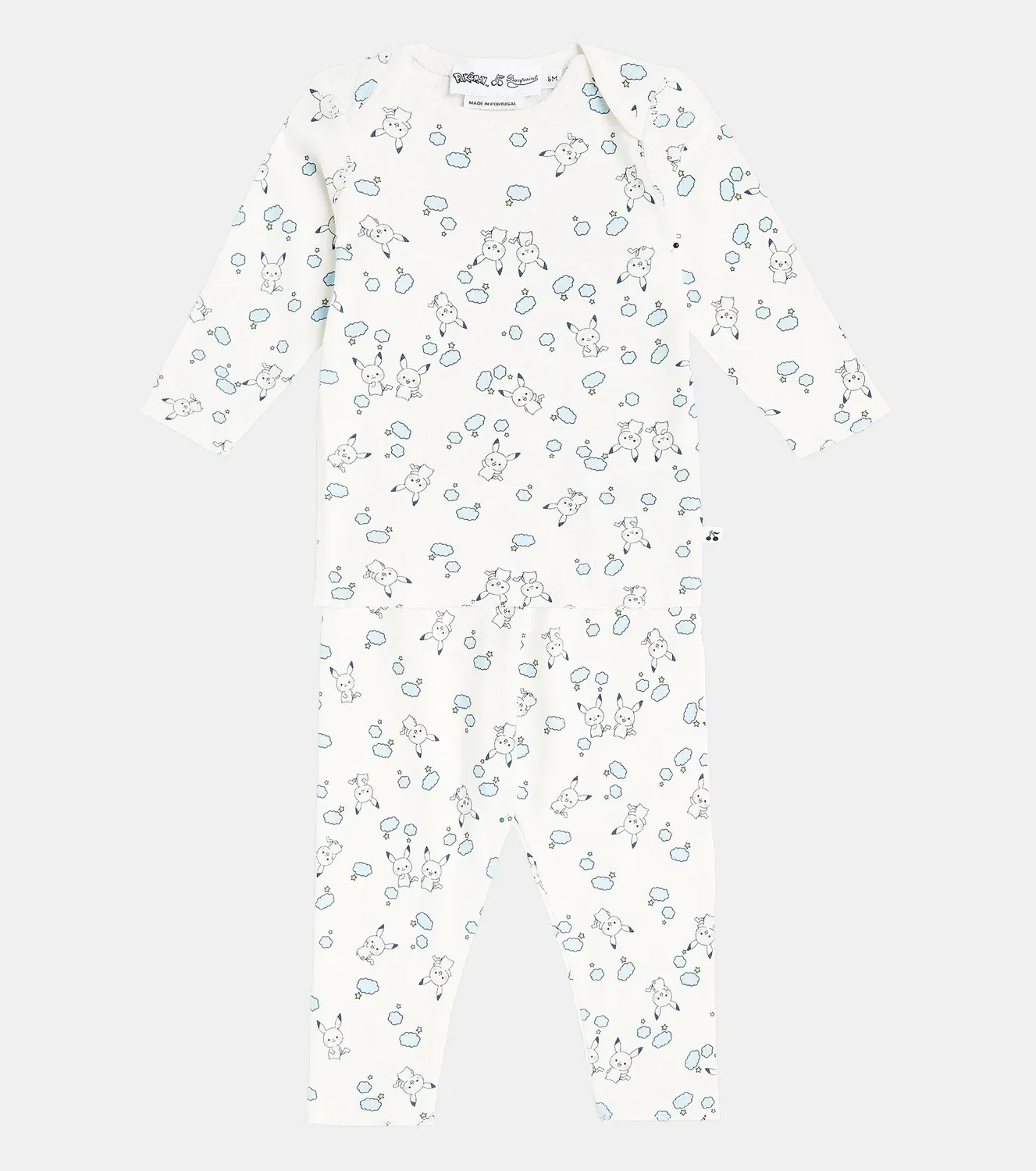 Комбинезон хлопковый Baby Timi Bonpoint, белый — фото 2