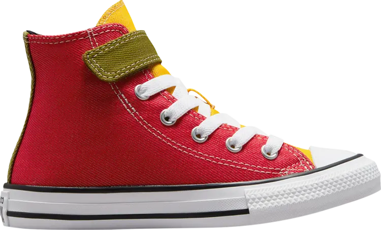 

Кроссовки Converse Chuck Taylor All Star Easy-On High PS Twill Color-Blocked, разноцветный