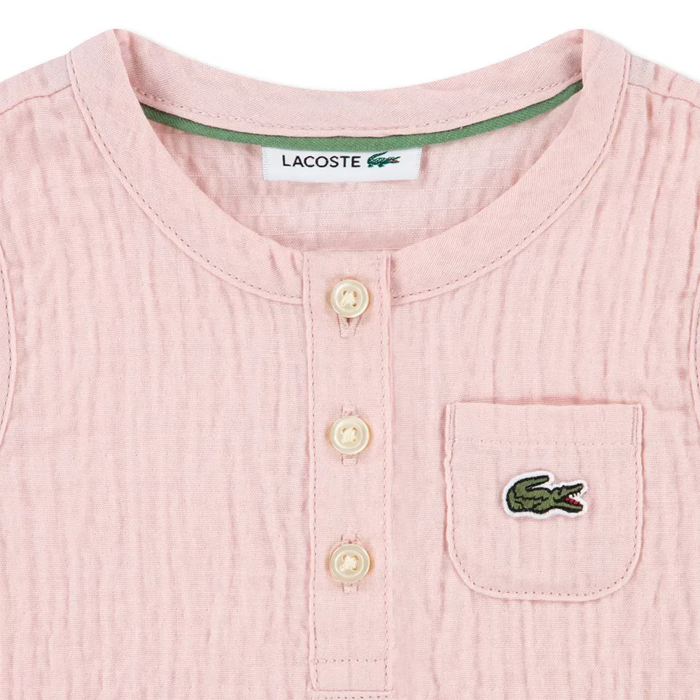Брюки Lacoste Kids, розовый — фото 4