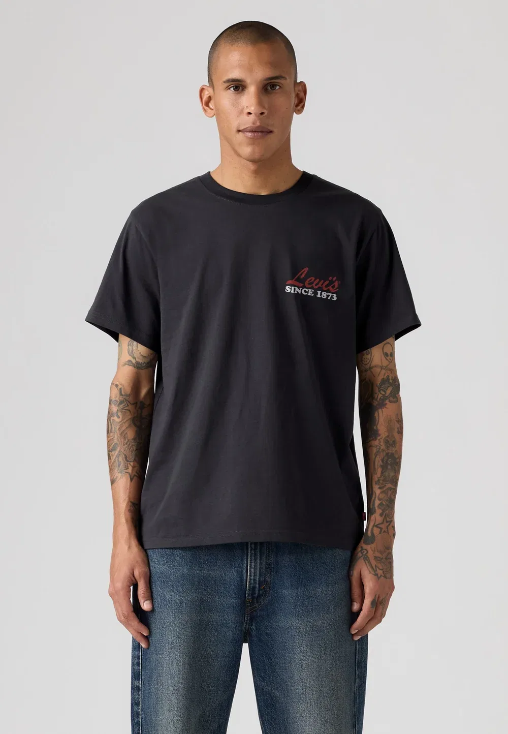Футболка свободного кроя с принтом Levi'S, Big Apple Records 1.1 Jet Black Body