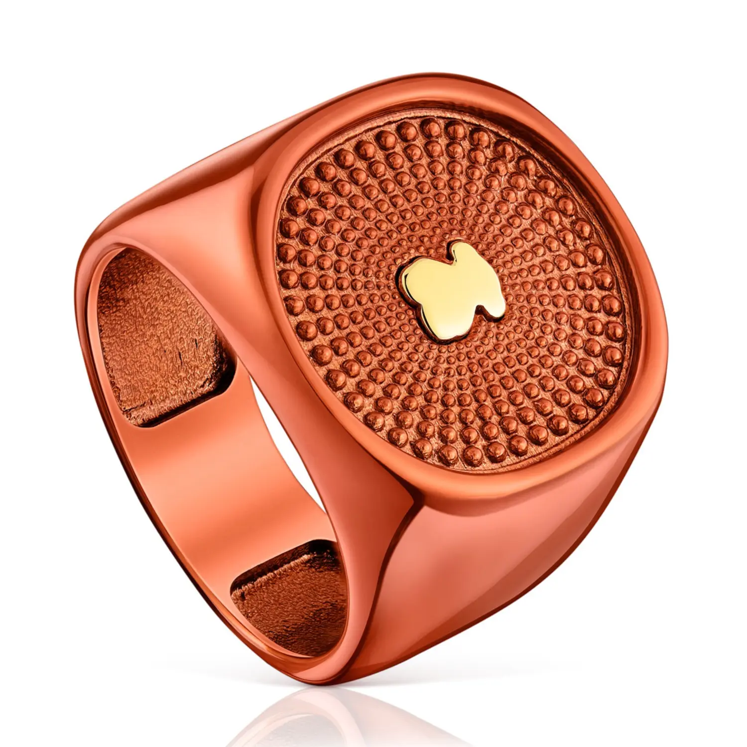 

Кольцо Tous Oursin Orange, серебро/позолоченное серебро
