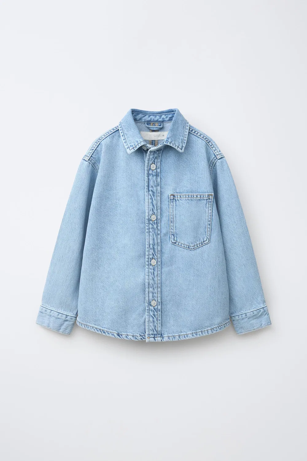 Джинсовая рубашка ZARA, Blue