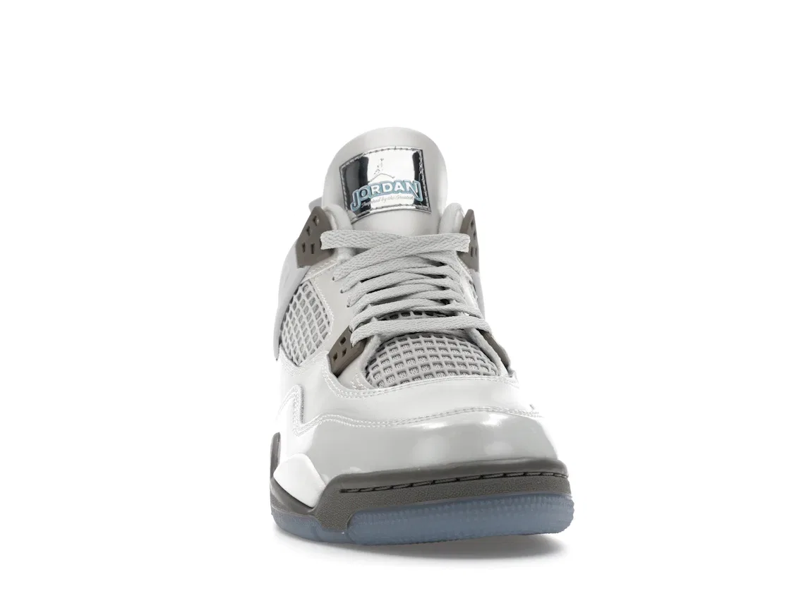 Детские кроссовки Lifestyle с цветовым акцентом Jordan 4 Retro Jordan, Photon Dust/Blue Chill/Flat Pewter/White/Blue Tint — фото 2