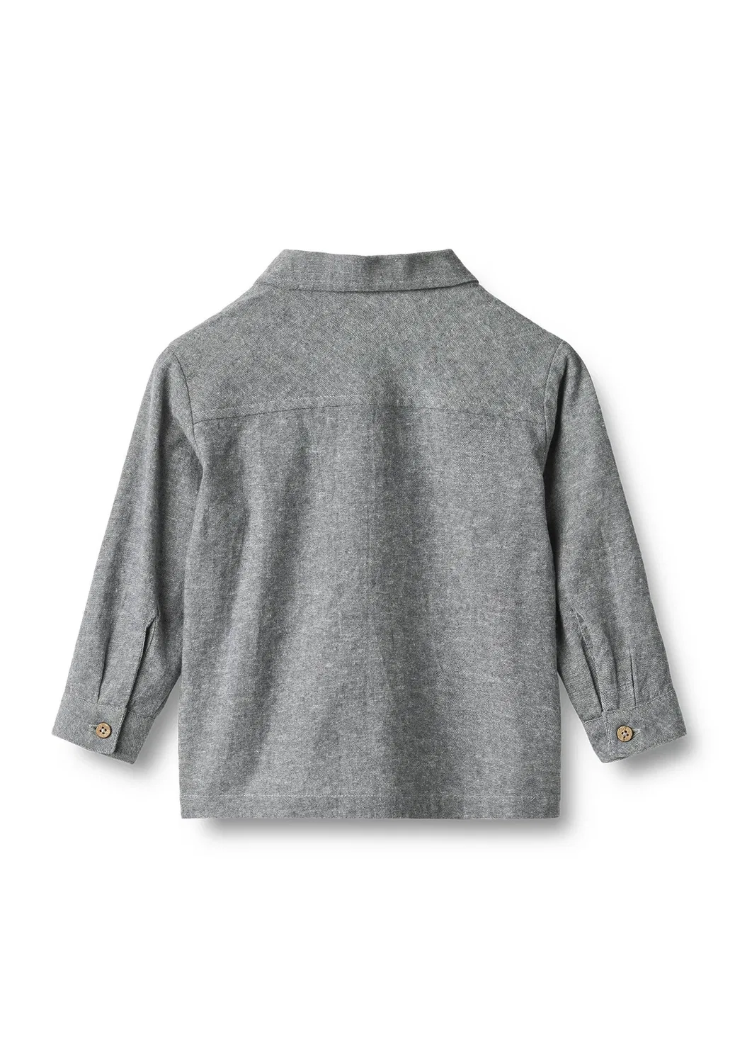 Рубашка «Оскар» унисекс - рубашка Wheat, Dark Blue Chambray — фото 2