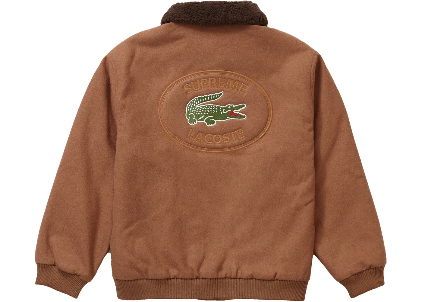 Мужская куртка-бомбер из шерсти Bomber Jacket Supreme, Tan — фото 3