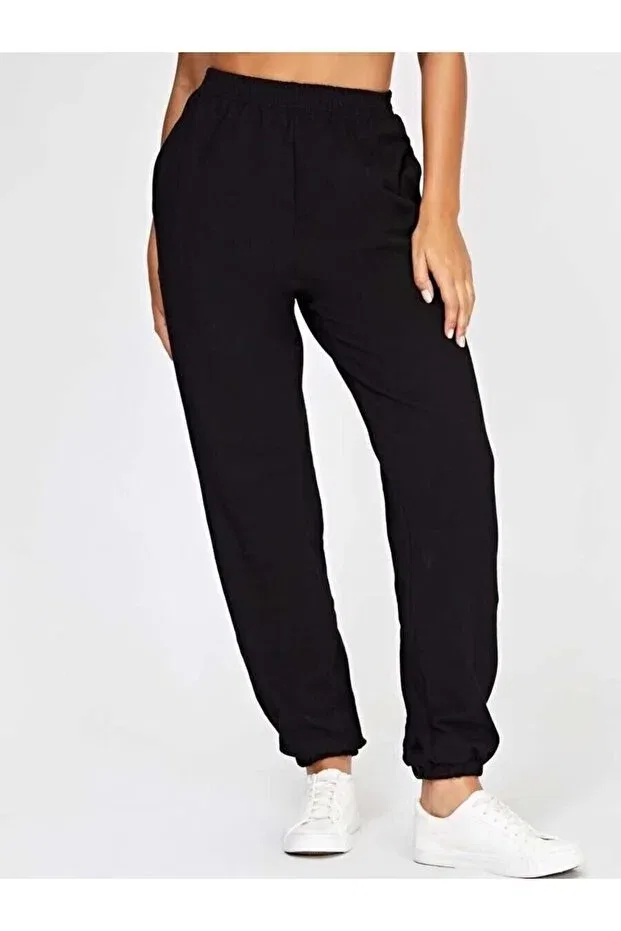 Детские спортивные штаны для девочек с утяжкой Yağtu Collection, Black Gray — фото 2