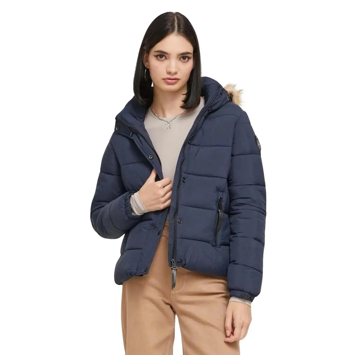 Женская куртка с капюшоном Superdry, Синий — фото 3