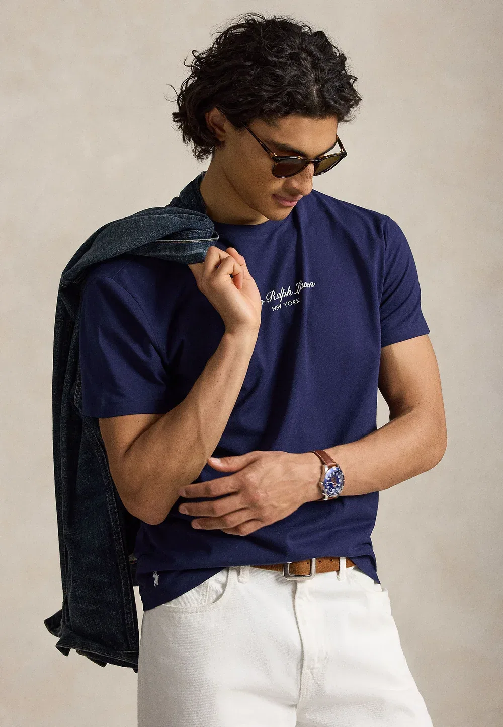 Классическая футболка с логотипом - футболка с принтом Polo Ralph Lauren, Newport Navy — фото 4