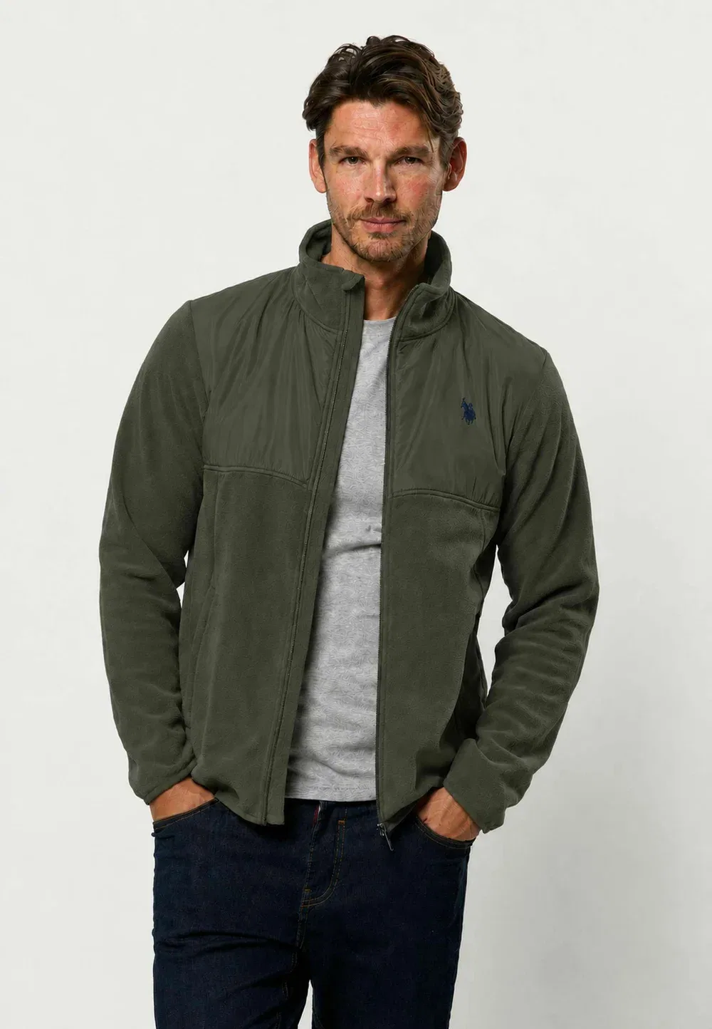 Флисовая куртка Umvitus - флисовая куртка U.S. Polo Assn., Forest Night