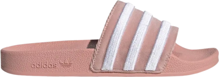 Сандалии Adidas Wmns Adilette Slide 'Wonder Mauve White', розовый — фото 2
