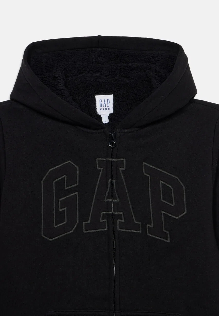 Худи на молнии GAP, черного цвета — фото 4