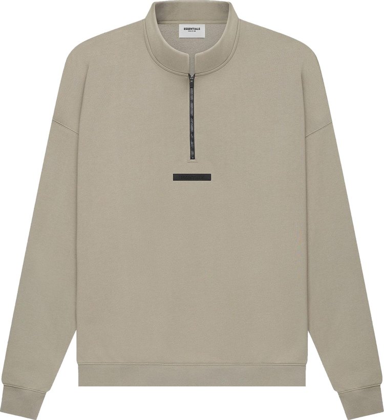 

Толстовка Fear of God Essentials Mockneck Half Zip 'Moss', зеленый