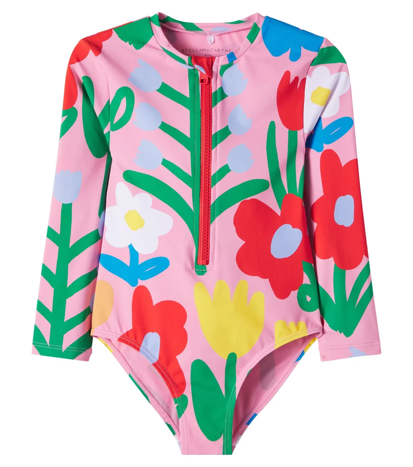 Раздельный купальник с цветочным принтом Stella Mccartney Kids, розовый