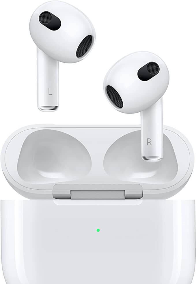 Беспроводные наушники Apple AirPods (3‑го поколения), проводная зарядка, белый — фото 3