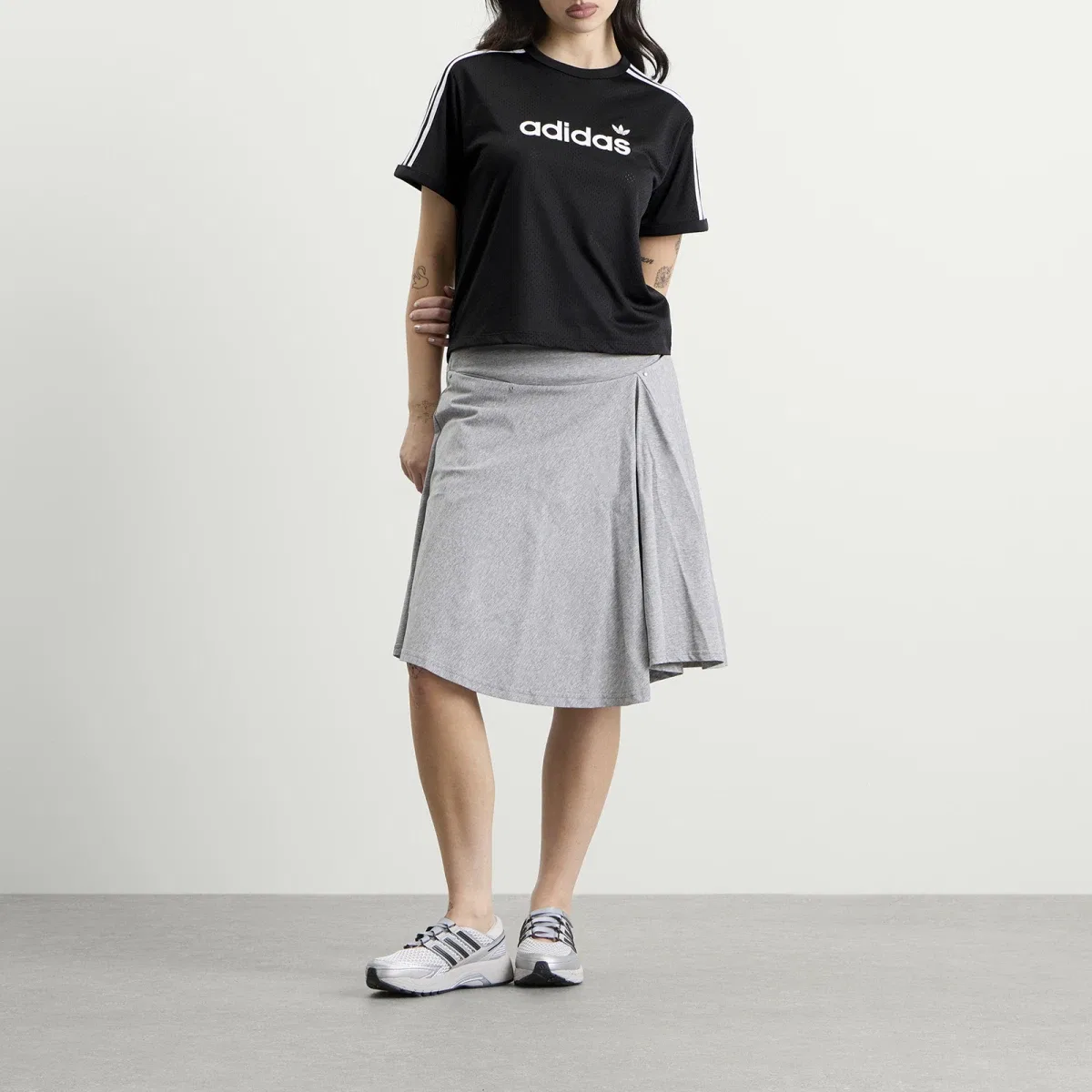 Футболка из сетки Mesh T-shirt Adidas, Black & White — фото 4