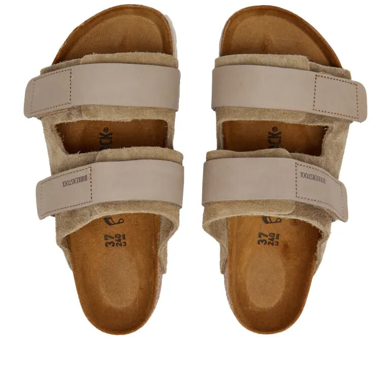 Сандалии Birkenstock Uji Nubuck, серо-бежевый — фото 3