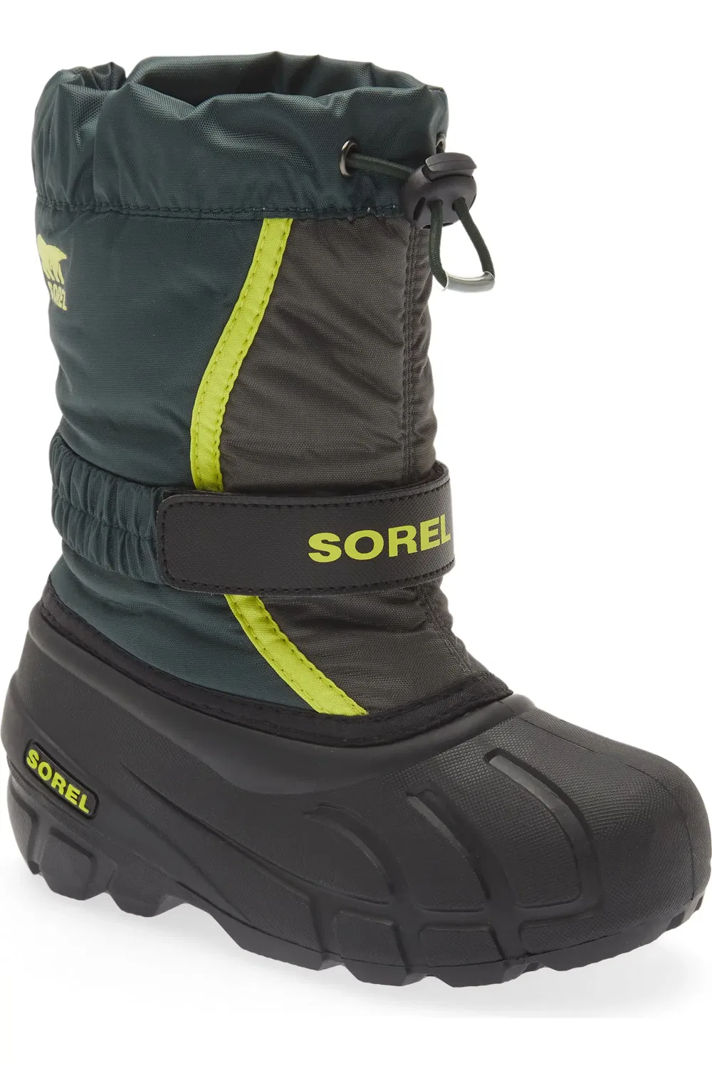 Детские ботинки утепленные непромокаемые Flurry Weather Resistant SOREL, Spruce/Grill