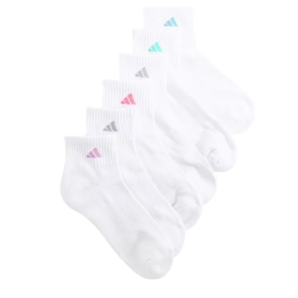 Женские спортивные носки до щиколотки комплект из 6 пар Adidas, White