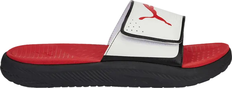 

Сандалии Puma Softride Slide White Black Red, черный