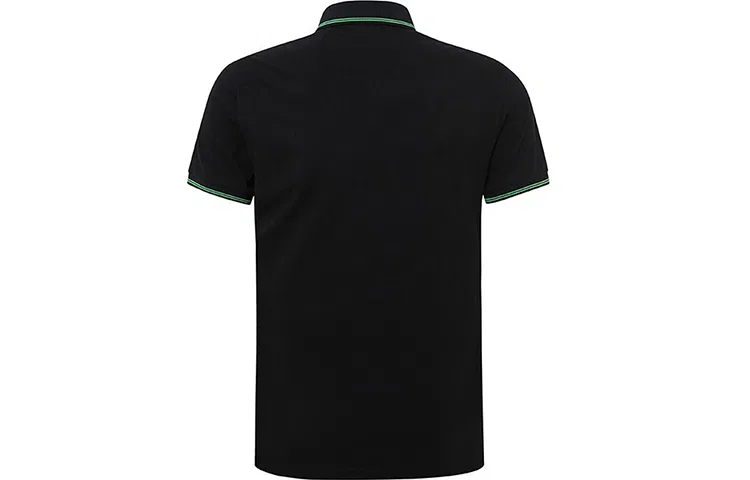 Поло-рубашка мужская в умеренном стиле Emporio Armani, Black — фото 3