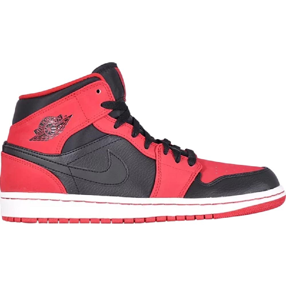 

Кроссовки Air Jordan 1 Retro Mid Gym Red Bred, красный, Красный;серый, Кроссовки Air Jordan 1 Retro Mid Gym Red Bred, красный