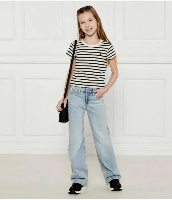Детский комплект футболок с круглым вырезом Calvin Klein Jeans, черный — фото 2