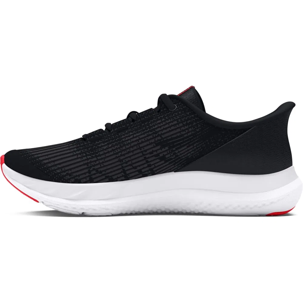 Детские кроссовки для мальчиков легкие Speed Swift Under Armour, Black Grey Titan Red Racer