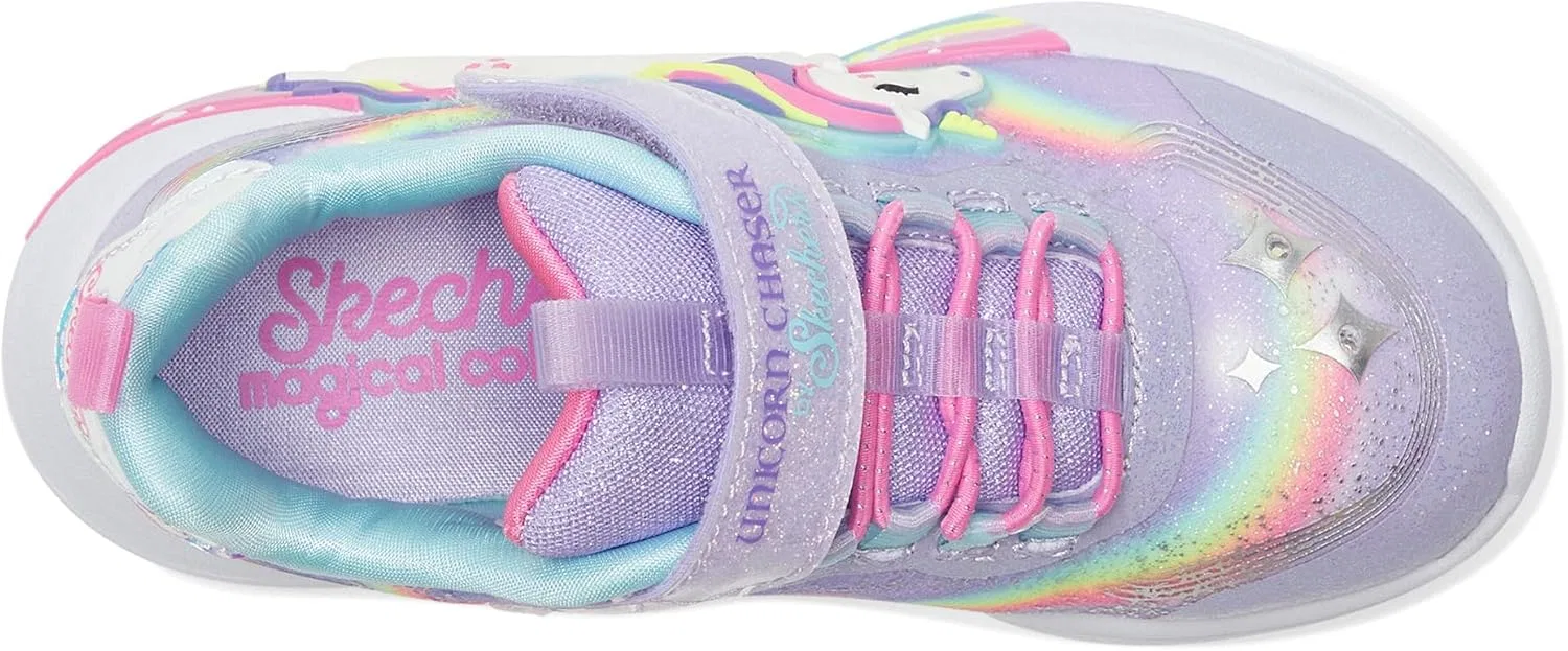 Детские кроссовки для девочек с принтом Unicorn Chaser Skechers, Lavender/Multi — фото 2