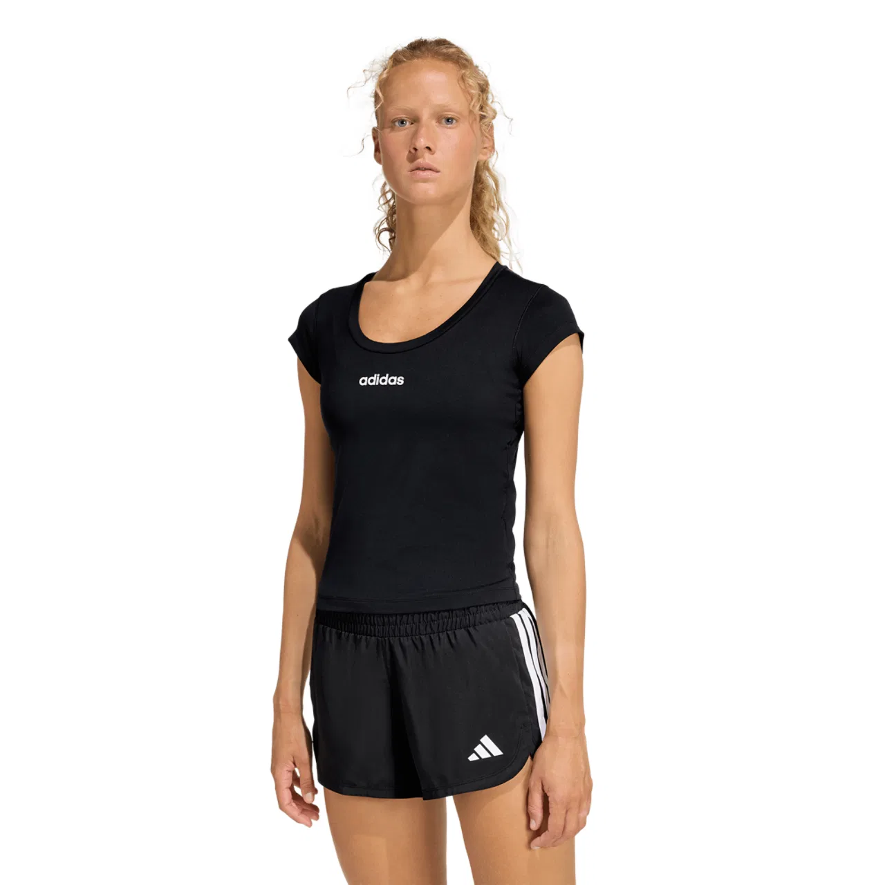 Женская футболка Hyperglam Training Baby T-Shirt Adidas, черный
