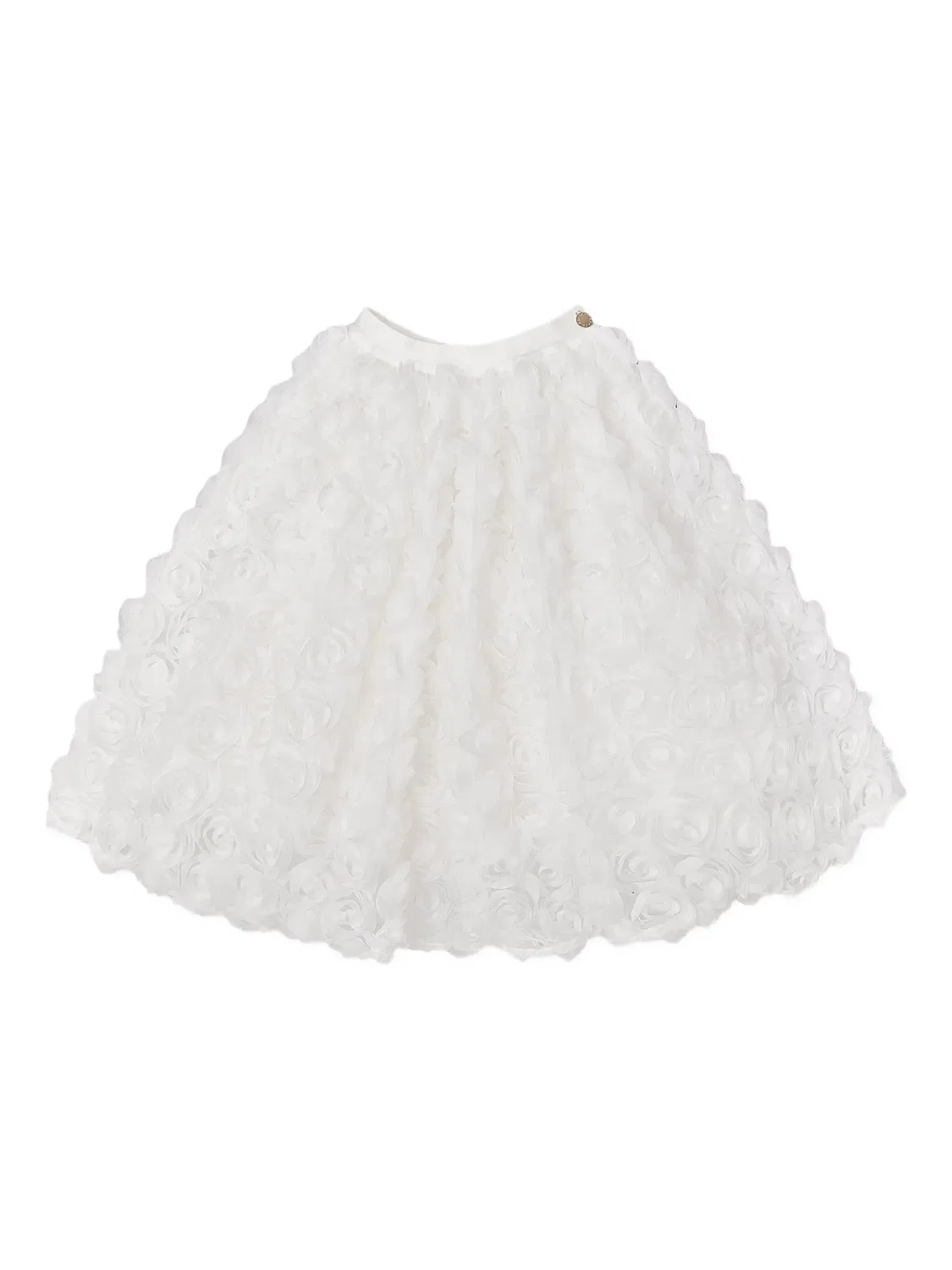 Юбка из тюля с эффектом розы BCBG Max Azria, белый