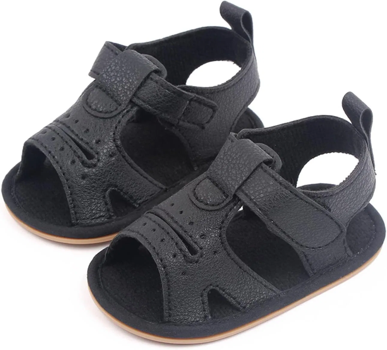 Детские кроссовки для девочек с открытой пяткой, Black — фото 2