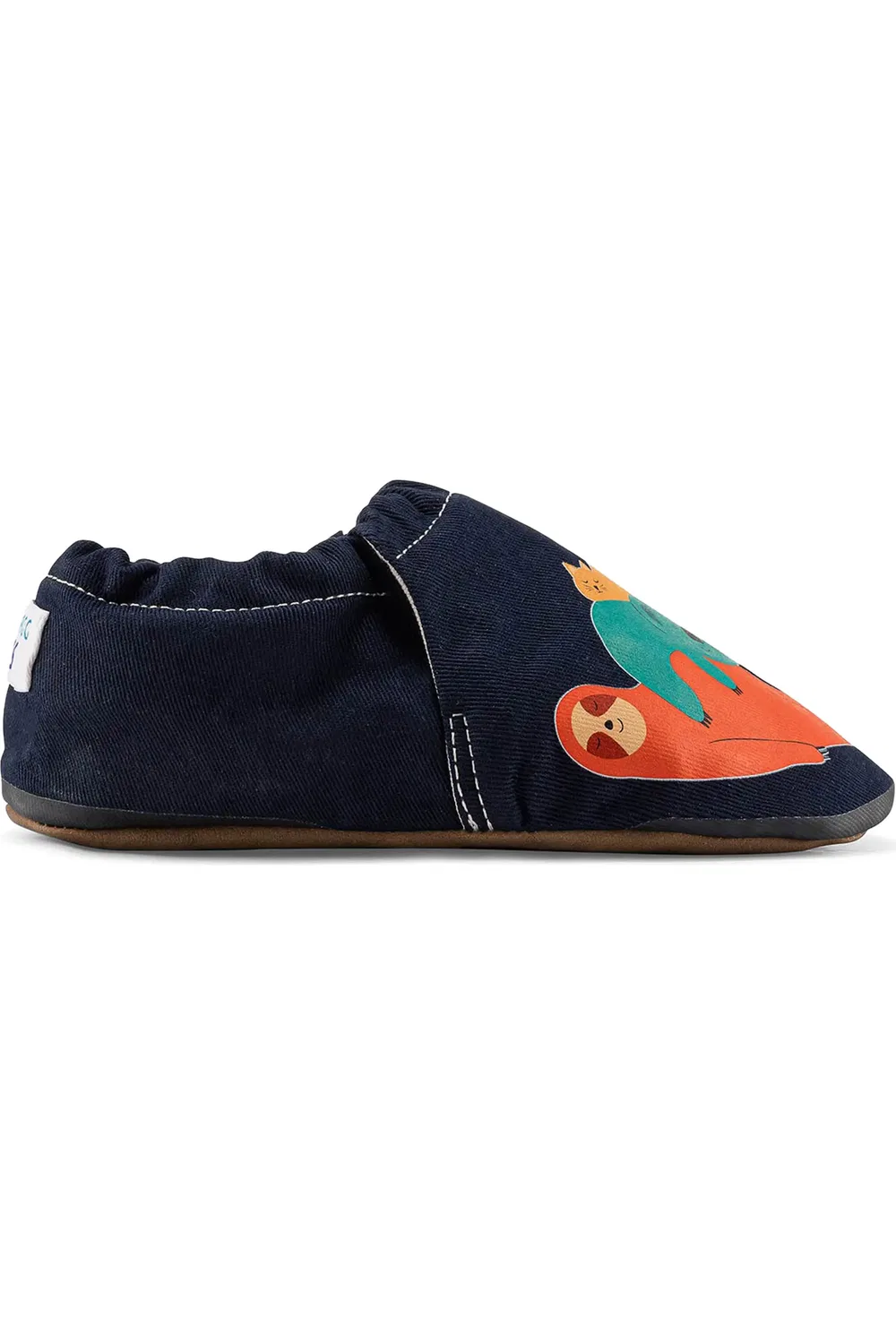 Детские тапочки slip-on на плоской подошве Slumber Hyper Barefoot Hopfrög Kids, темно синий — фото 2