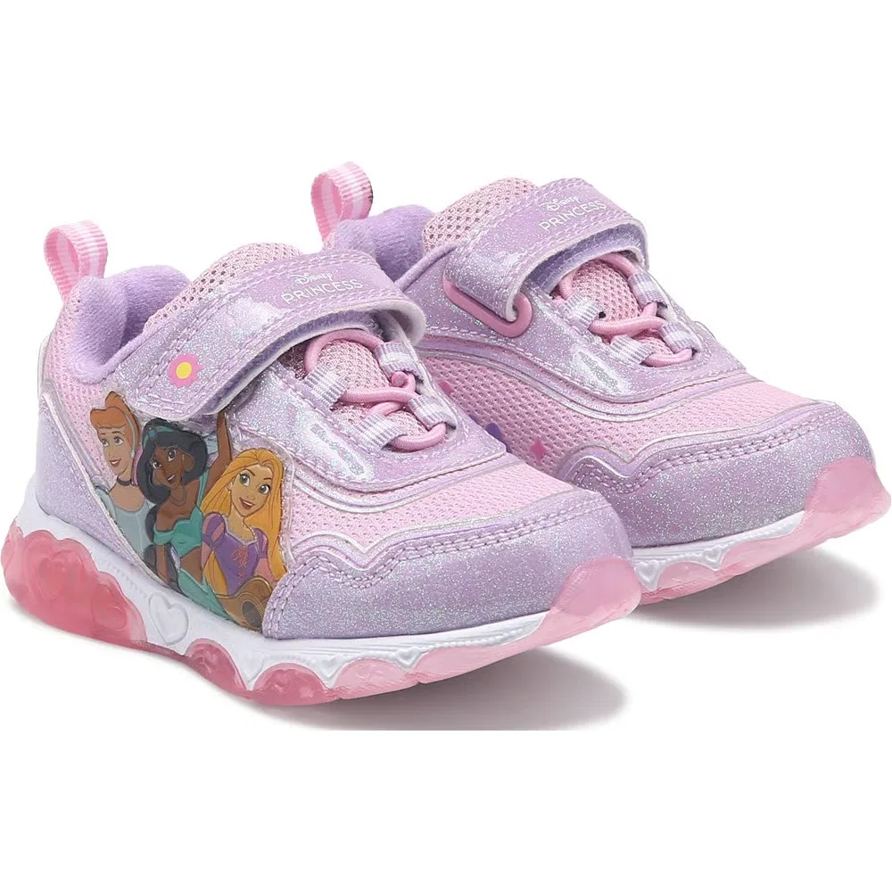 Детские светящиеся кроссовки Disney Princess, Purple/Pink Multi