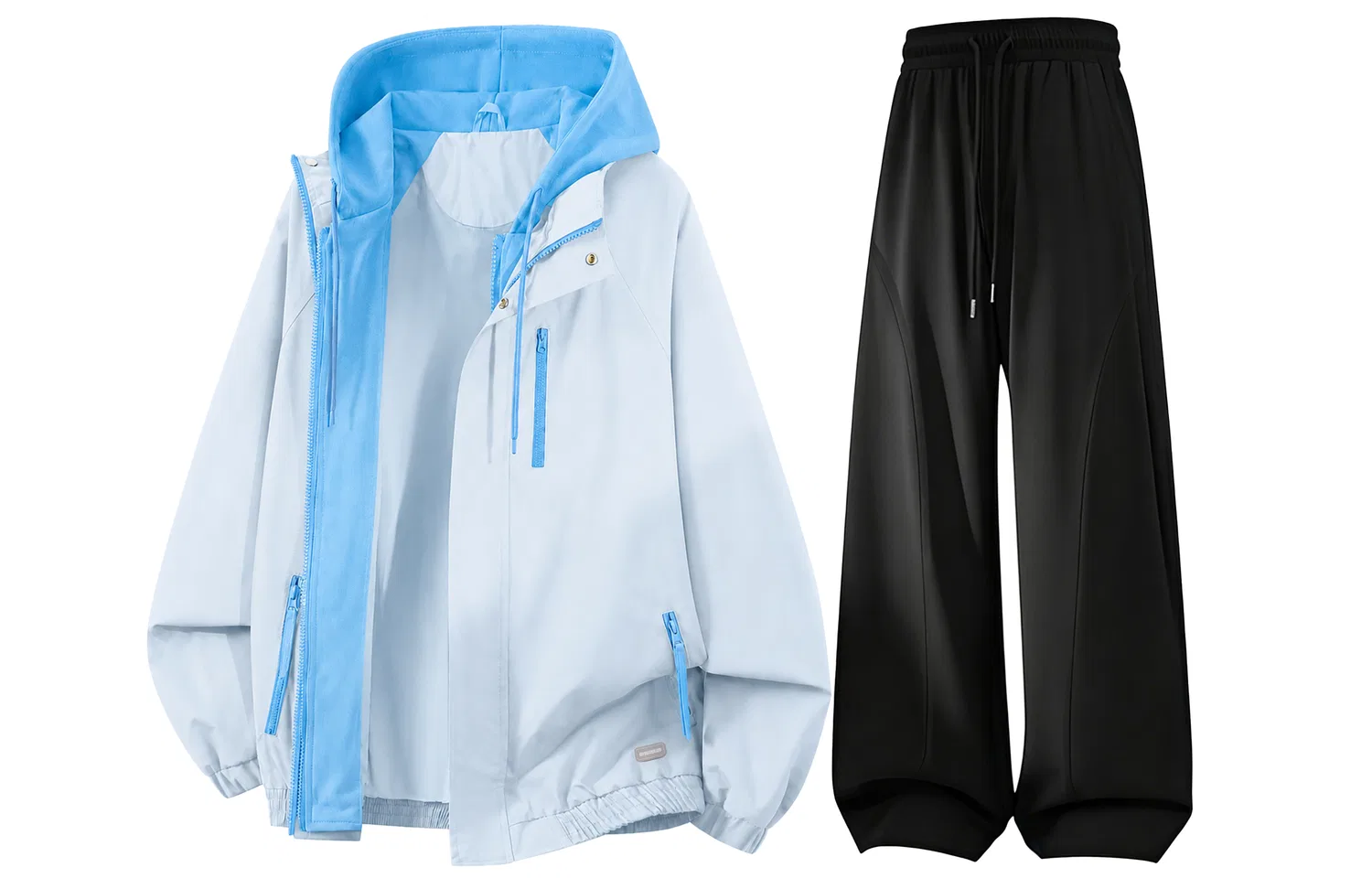 Детский комплект ветровка и брюки с капюшоном, средней плотности, Windbreaker Jacket & Pants Sets, WARRIOR — фото 3
