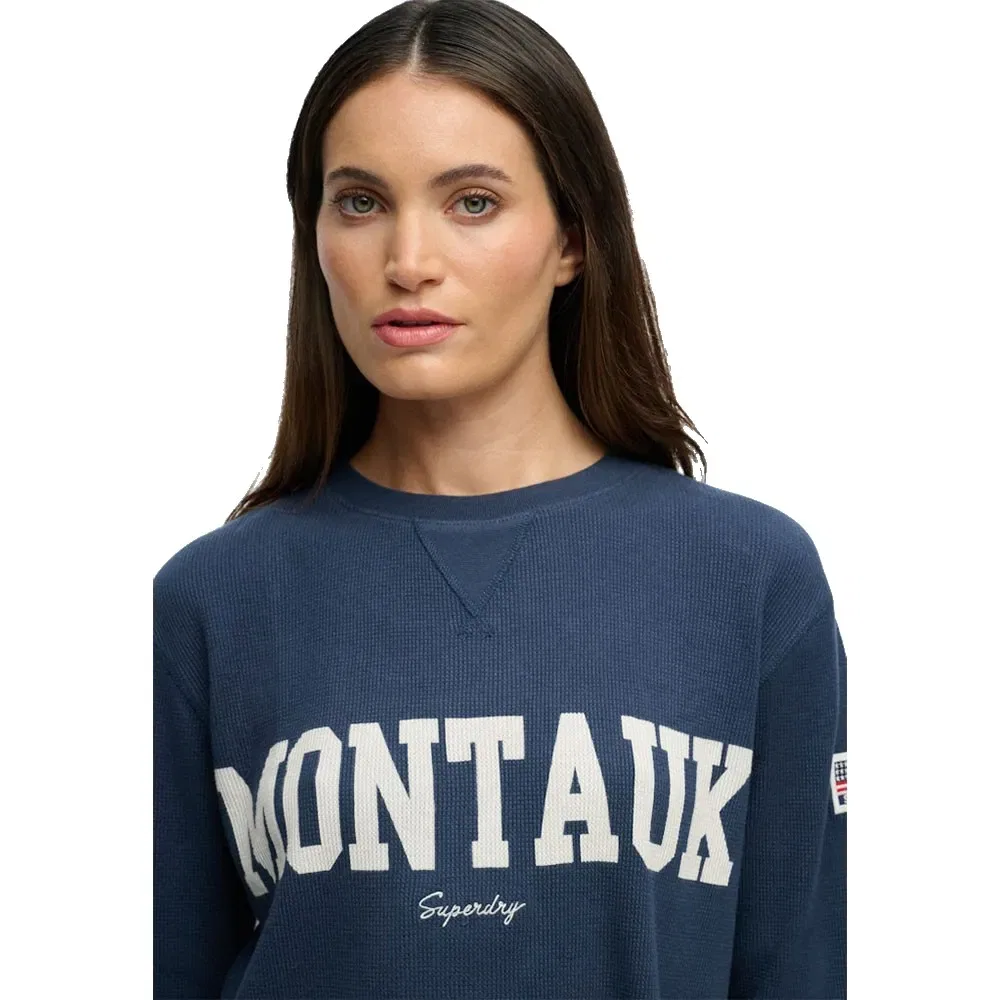 Футболка с длинным рукавом Ath Essential Graphic Superdry, синий — фото 3