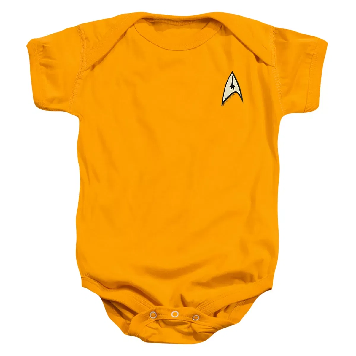 Детский боди-комбинезон с принтом Star Trek Command Uniform Star Trek, Gold